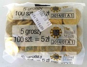 5 groszy / 5 gr 2013 worek Royal Mint NAKŁAD 1 mln