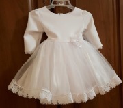 SUKIENKA DO CHRZTU DLA DZIEWCZYNKI NINA  R.86