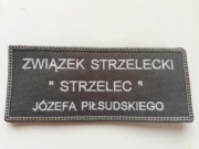 Naszywka ZS Strzelec JP tablica rejestracyjna rzep