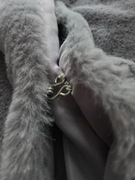 MARYNARKA NARZUTKA ŻAKIET FUTERKO SZARE ROZM.L NA ZIMĘ KARNAWAŁ