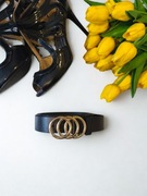 Pasek damski plus size duży rozmiar 130 cm elegancki uniwersalny czarny