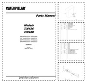 CAT TL642C TL943C Telehandler Parts Catalog  Katalog części schematy budowy