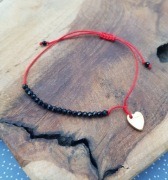 Bransoletka na sznurku spinel kamienie naturalne