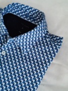 NOWA, wzorzysta pięknie wykończona męska koszula Ted Baker slim fit