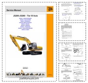 JCB JS200 JS220 JS235 JS240 JS260 Tier III Service Manual Instr. serwisowa