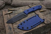 Nóż "Kadaffy Blue" Ręcznie Robiony Bushcraft Custom Knifemaking