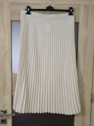 H&M plisowana spódnica midi jasnobeżowa rozmiar XL 100/180 cm