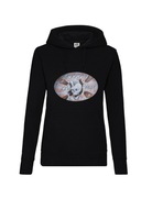 Bluza punkowa czarna z kapturem punk,s not dead