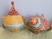 Kura i gogut - bombonierka , pojemnik na jajka