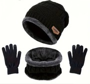 Czapka rękawiczki komin ocieplane Nowosc