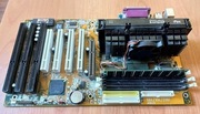 Pentium II 450MHz slot1+płyta główna+128MB SDRAM(2X64)+GeForce2MX/64MB 