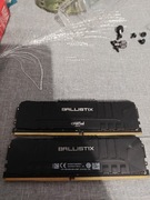 Ram ddr4  16gb 2x8gb Ballstix crucial 3600 mhz cl 16