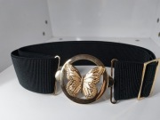 Pasek Damski Guma z Klamrą Motyl 6 CM