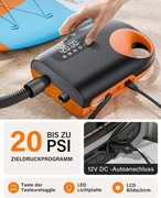 Wysokociśnieniowa pompka do SUP. pompka elektryczna do SUP