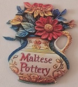 Magnes na lodówkę akrylowy MALTA GOZO Ceramika Maltańska MaltesePottery(4K)