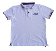 ANTG JEANS t-shirt oryginalna biała koszulka polo rozmiar XL