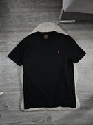 Koszulka Polo Ralph Lauren w serek Rozmiar L Czarna Basic Oryginalna