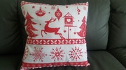 poduszka świąteczna 45cm x 45 cm handmade
