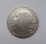 Srebrna moneta 2 zł Polonia 1933 r znak Mennicy w Warszawie  Herb Kościesza