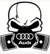 Naklejka na auto samochód trupia czaszka