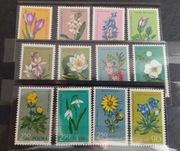 Znaczki Fi 1177 - 1188 stan ** Rośliny pod ochroną z 1962r.