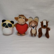 M435 Zestaw maskotek 4 szt. zwierzątka pluszaki