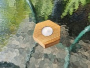 Świeczniki na Podgrzewacze: Dębowe Sześcienne 