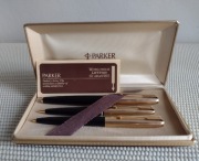 Kolekcjonerski zestaw PARKER 65 Custom pióro długopis ołówek vintage
