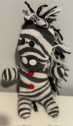 ZEBRA  MAŁA MASKOTKA PLUSZAK RĘKODZIEŁO 