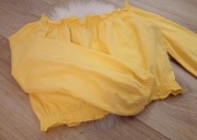 Krótki żółty crop top Sinsay r. 34