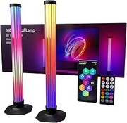 INTELIGENTNA LISTWA ŚWIETLNA LED 2 SZTUKI ŚWIATŁO MUZYCZNE RGB BLUETOOTH