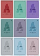 ZESZYTY zestaw 9 szt A5 60 KARTEK INTERDRUK ACADEMY + gratis brulion A4