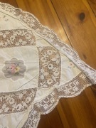 OBRUS ZASŁONA NARZUTA NA ŁÓŻKO 210 X 260 RĘCZNIE ROBIONA 