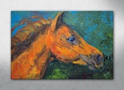 Obraz ręcznie malowany na płótnie KOŃ