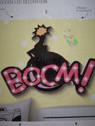 Nowy napis Led boom do pokoju dziecka