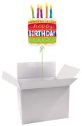 Balonowa Paczka Classic Urodzinowa Tort Świeczki