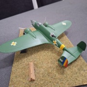 Samolot PZL P-37b Łoś w rumunskich barwach w skali 1:72