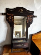 Toaletka przedwojenna z kuferkiem malowana vintage unikat