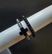 Zestaw nowych pierścionków hematyt