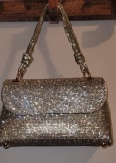 Mała, elegancka ,złota torebka