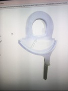 Pokrywa pompy odpływowej z uchwytem do zmywarki Bosch.