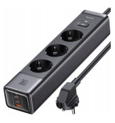 Listwa zasilająca Mcdodo PowerStrip 3xAC, ładowarka 2xUSB-C, 1xUSB - 1,5m