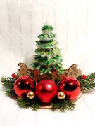 Mini Stroik Choinka Świeca sojowa Dekoracja Prezent Boże Narodzenie