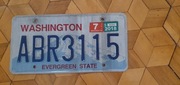 Washington tablica rejestracyjna usa oryginal