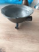 Stare cynowe naczynie do zaparzania ziół 