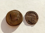 ZESTAW STARYCH MONET  2 X RZYM