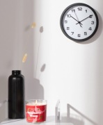 Minimalistyczny zegar naścienny, ścienny, czarny, klasyczny 20 cm