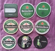9 podstawek pod piwo Heineken każda inna 
