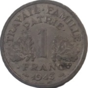 Francja 1 frank z 1943 roku - OBEJRZYJ MOJĄ OFERTĘ