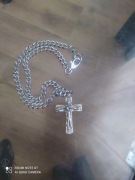 Naszyjnik kajdan na szyję z krzyżem 